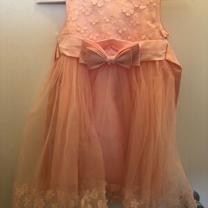 Light Pink Floral Dress with Bow